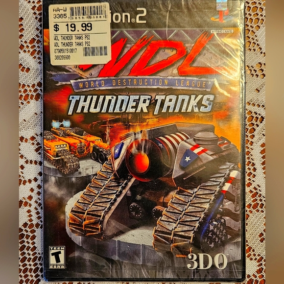 WDL WORLD DESTRUCTION LEAGUE THUNDER TANKS PLAYSTATION 2 PS2 FACTORY SEALED